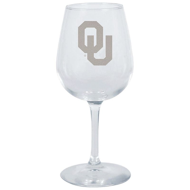 Oklahoma Sooners 12.75oz. Stemmed Wine Glass