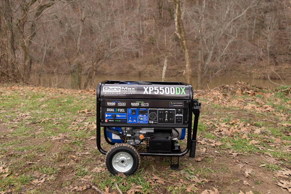 5,500 Watt Dual Fuel Portable Generator w/ CO Alert