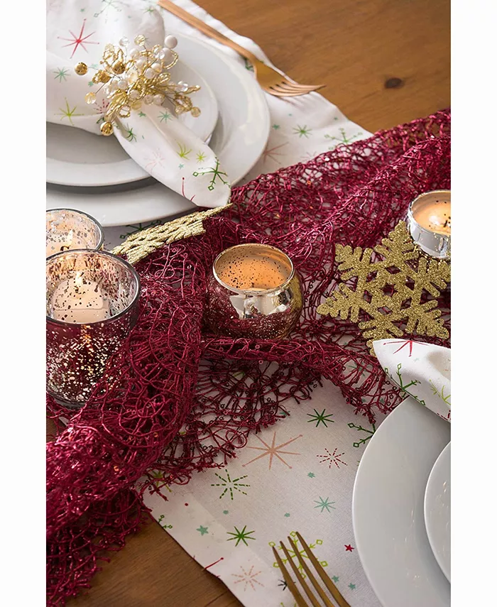 Design Imports Sequin Mesh Table Runner Roll 16 x 10'