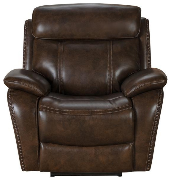 9PHL 3703 Sandover Power Recliner  Chocolate   Contemporary   Recliner Chairs   by BisonOffice  Houzz