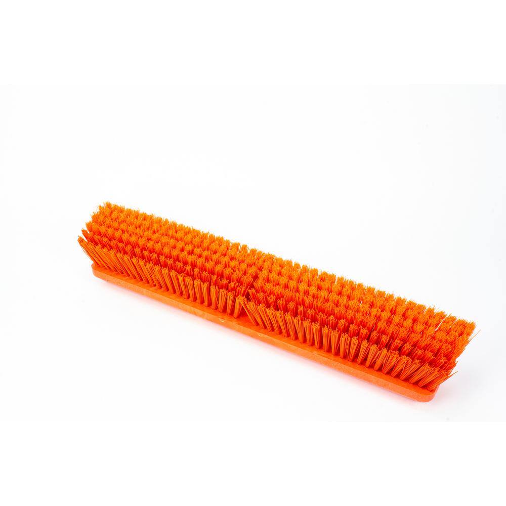 CFS Brands Sparta 18 in. Orange Polypropylene Omni Sweep Push Broom Head (12-Pack) 41890EC24