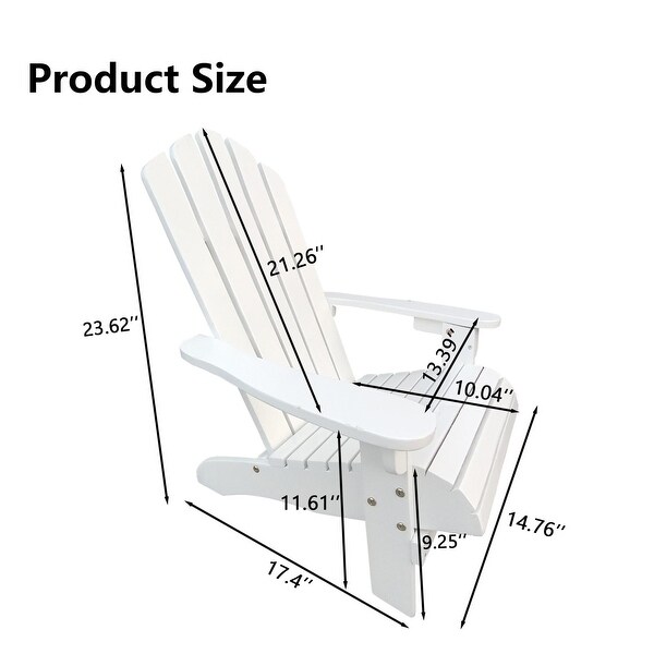 KISRAIS Wooden Children Adirondack Chair for Outdoor/Indoor Use