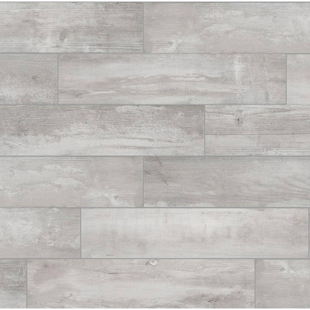 Florida Tile Home Collection Alaskan Powder Light Gray 8 in. x 36 in. Matte Porcelain Floor and Wall Tile (13.6 sq. ft.Case) CHDEALS108X36