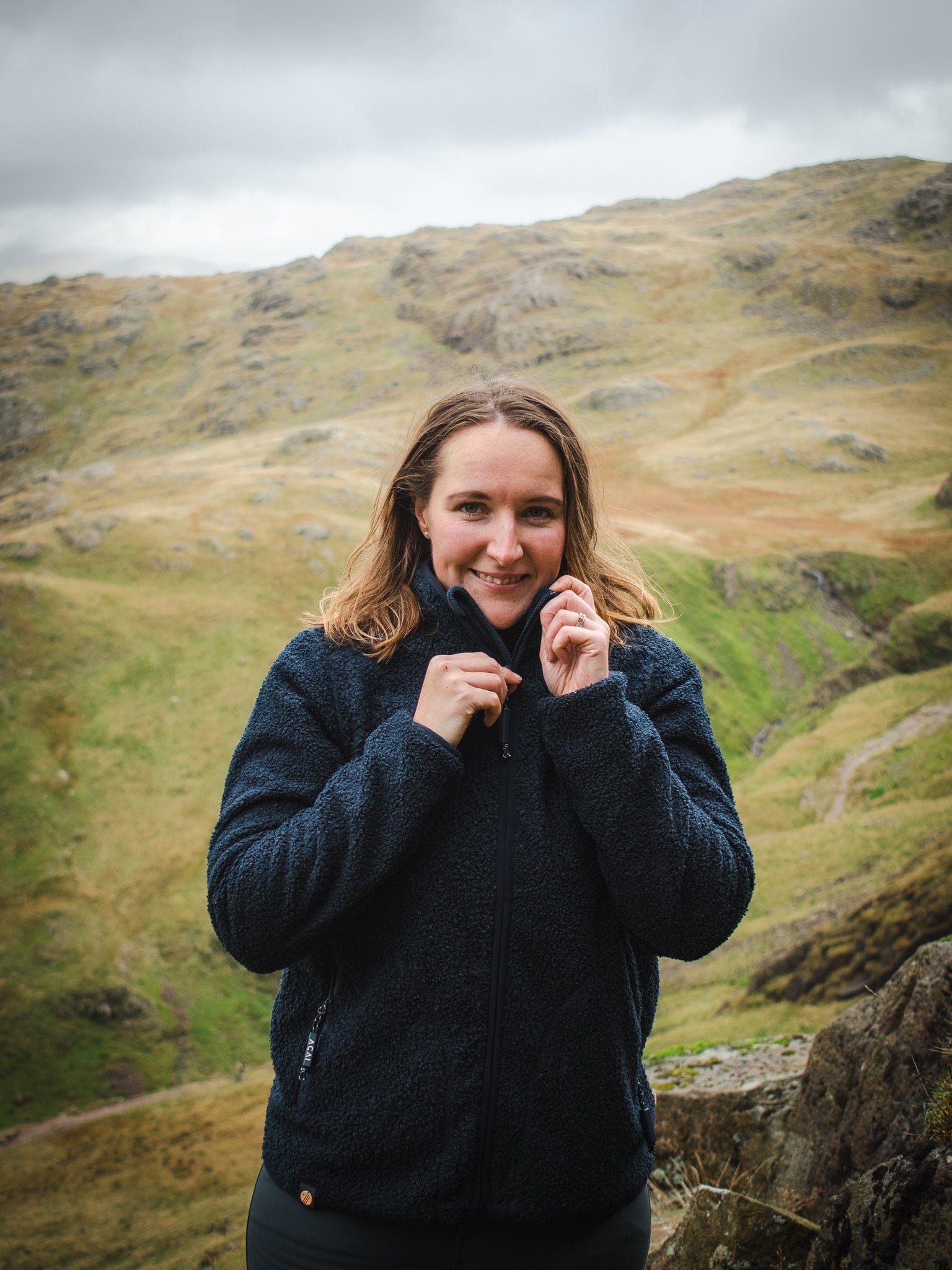 Windproof Full Zip Fleece - Deep Navy