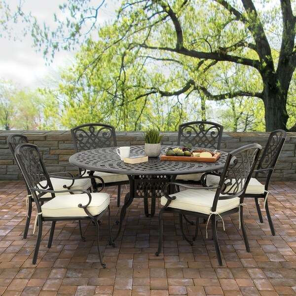 Windsor Collection 7-Piece All-Weather Dining Set - 60 in -  - 35540625