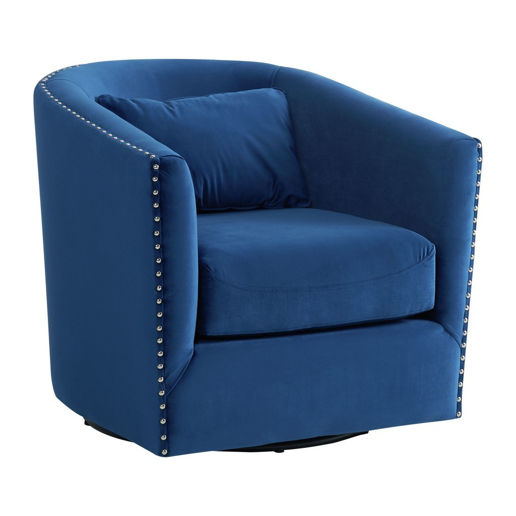 Picket House Furnishings Alba Swivel Chair in Navy - Picket House Furnishings UST3293102SWE