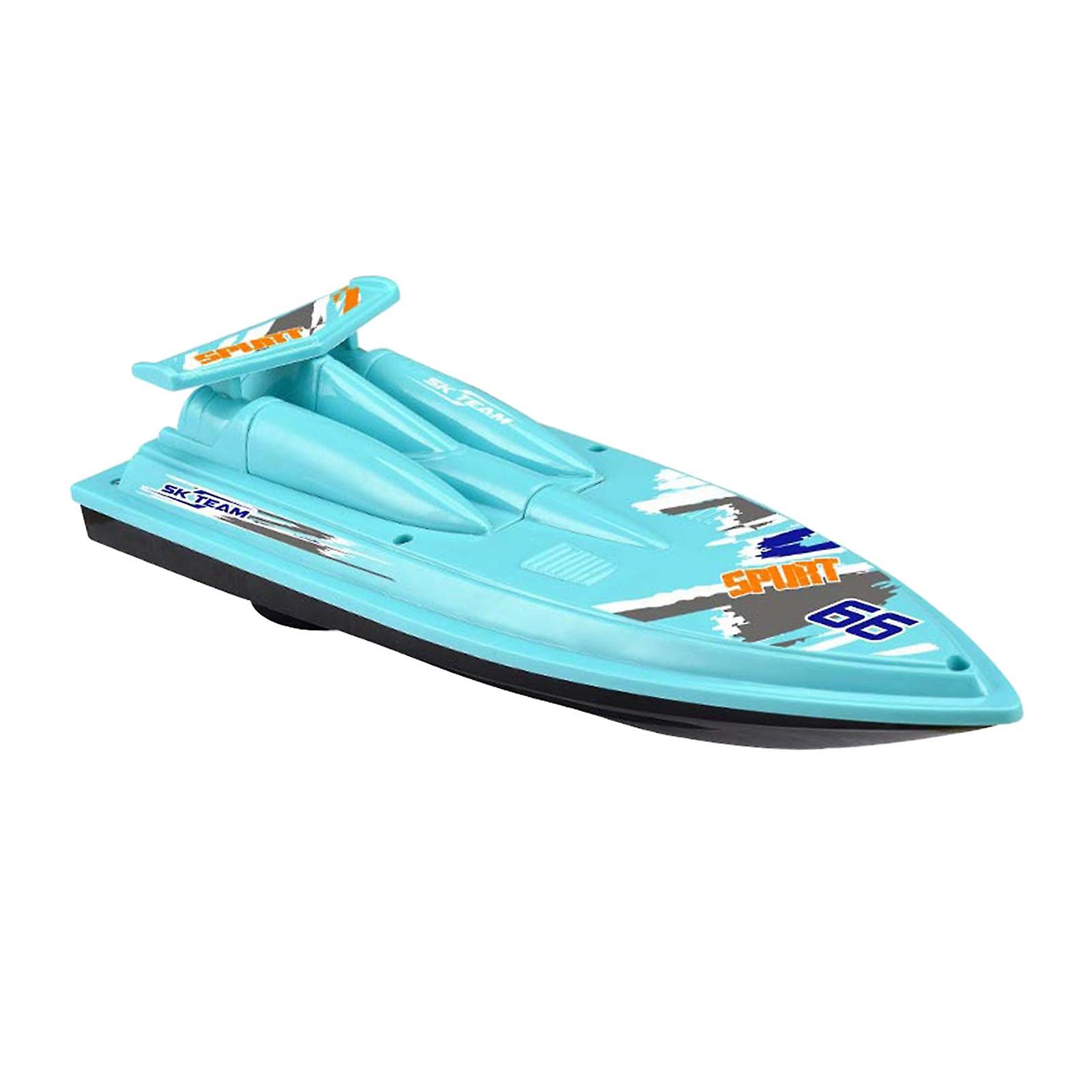 Speed Boat Summer Outdoor Water Playing Floating Boat Bath Toy For Preschool Blue