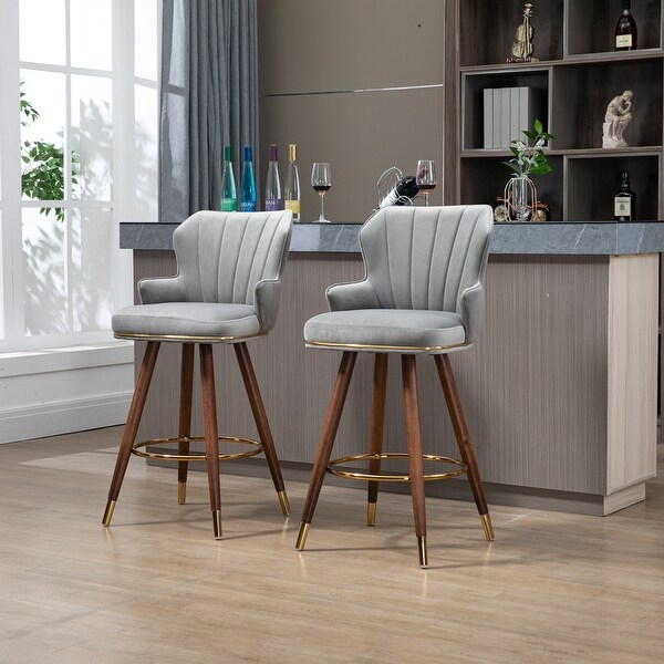 wivel Bar Stools with Backrest Footrest ，with a fixed height of 360 degrees