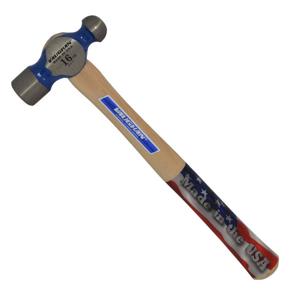 Vaughan 16 oz. Ball-Peen Hammer with 13.75 in. Hardwood Handle TC016