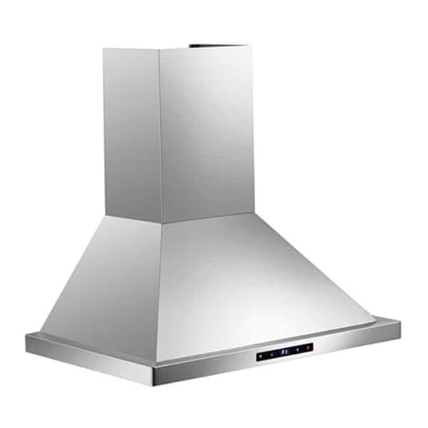 Cavaliere 30 in Convertible WallMounted Range Hood with Light in Stainless Steel