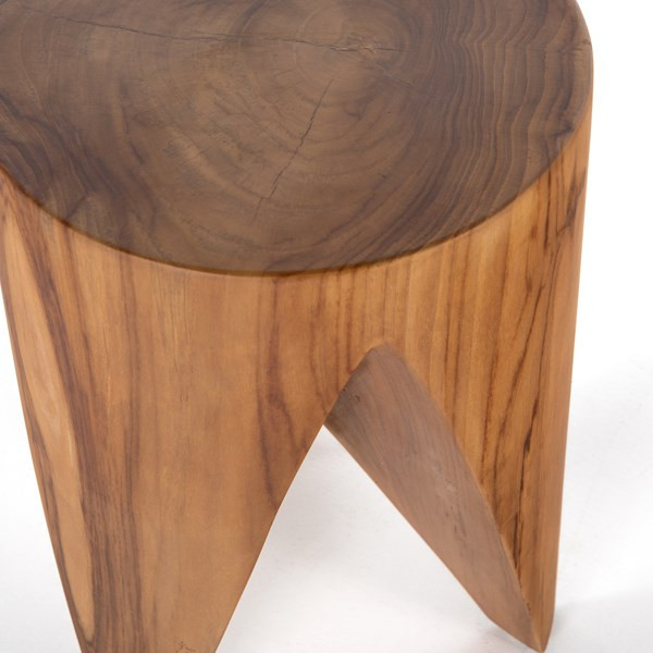 Harmonia End Table Weathered Gray Teak   Modern   Side Tables And End Tables   by Virgil Stanis Design  Houzz