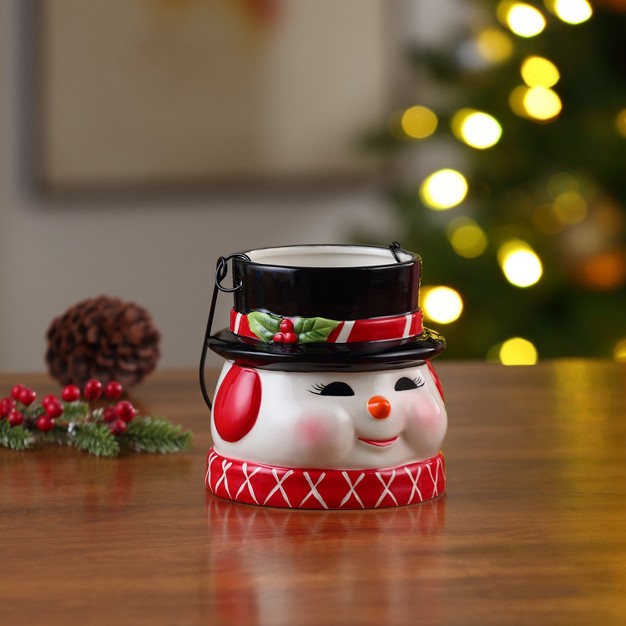 Nostalgic Ceramic Container Snowman