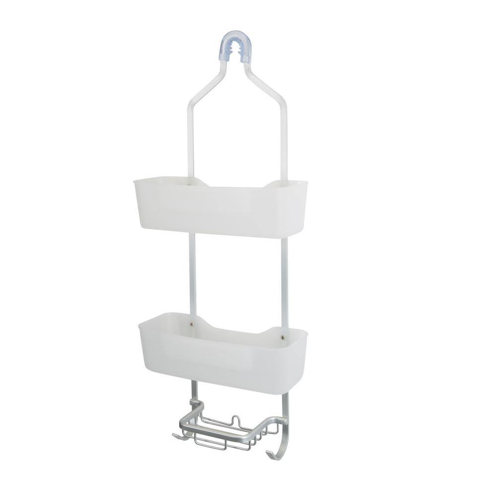 Bath Bliss Aluminum Shower Caddy in White 24531-ALU-WHITE