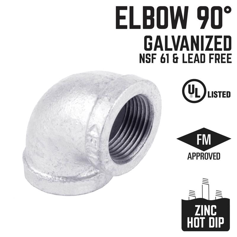 90 DG ELBW GALV 1/4X1/4