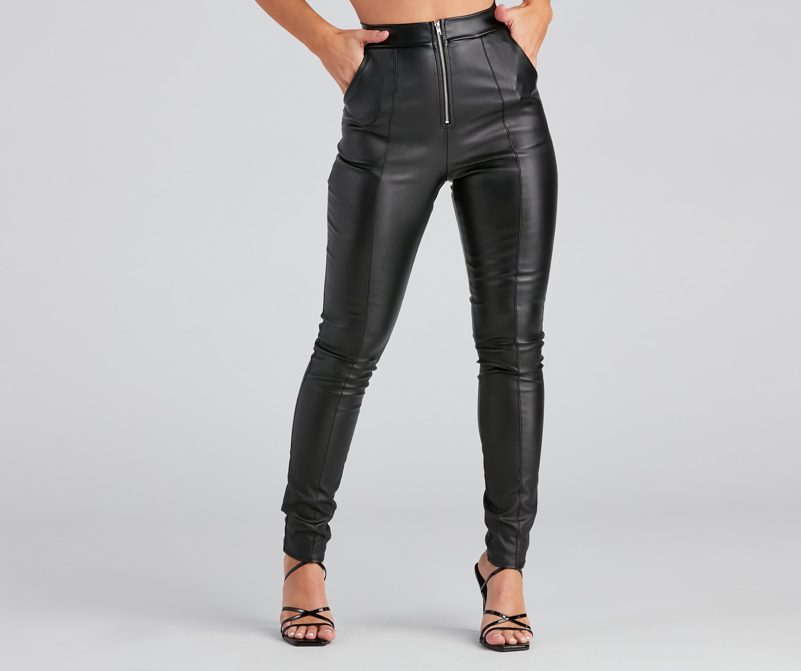 Unstoppable Zip Front Leggings