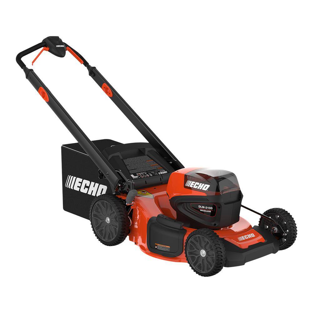 ECHO DLM-2100C2 eFORCE 56V 21 in. Cordless Battery Walk Behind Push Lawn Mower with 5.0Ah Battery and Standard Charger