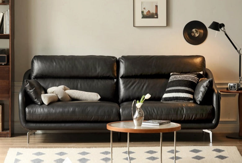 Leather Classic Sofa   Midcentury   Sofas   by GVAwood  Houzz