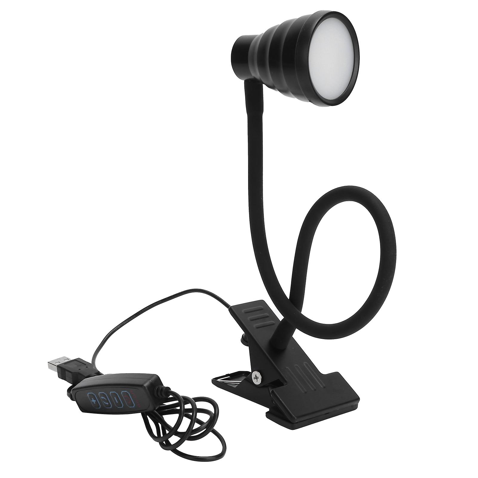 Adjustable Clip Lamp Usb Learning Light Reading Eye Protection Lighting Suppliesblack