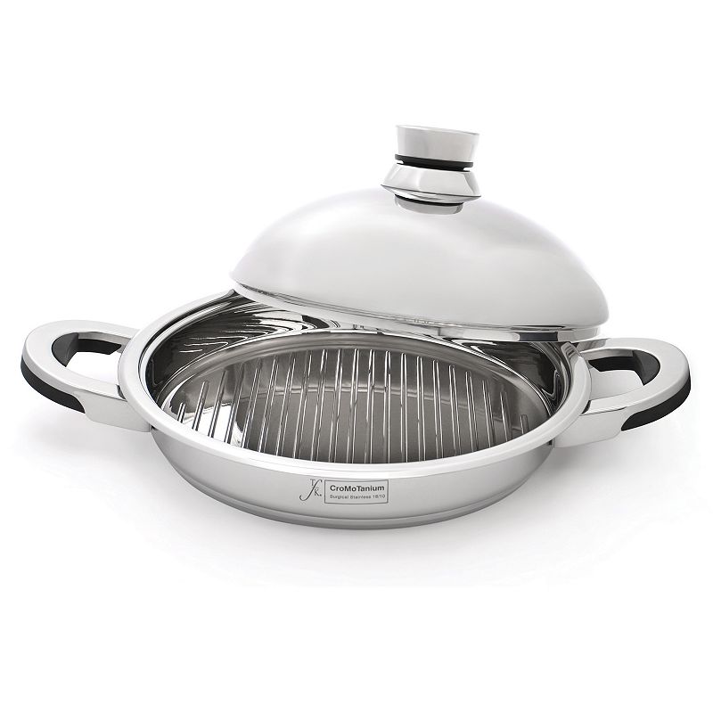 BergHOFF TFK 12-in. Stainless Steel Grill Pan