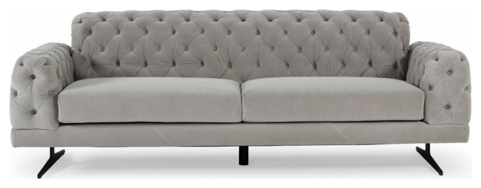 Rosario  Modern Gray Fabric Sofa   Transitional   Sofas   by V.S.D Furniture  Houzz