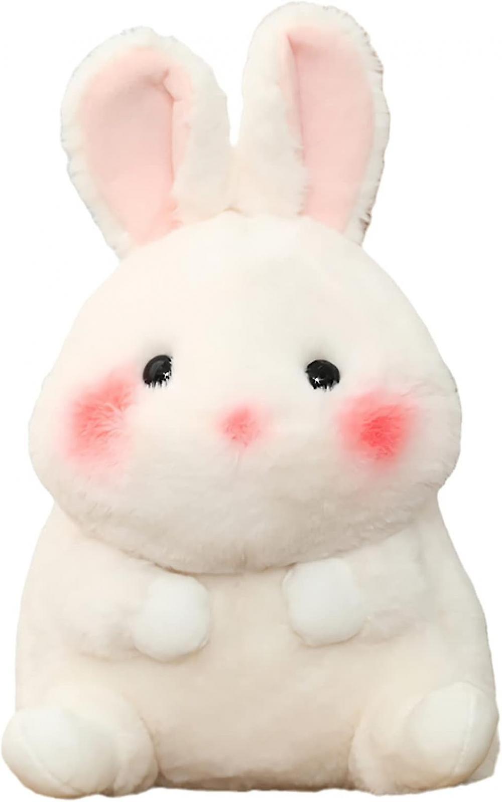 Rabbit Year Mascot Plush Toys， Cute New Year Rabbit Soft Stuffed Animals， Easter Birthday White Bunny Plush Pillows (small Bunny 7.0'')