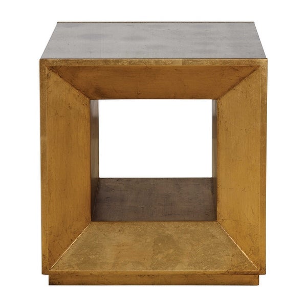 21” Flair Gold Cube Table