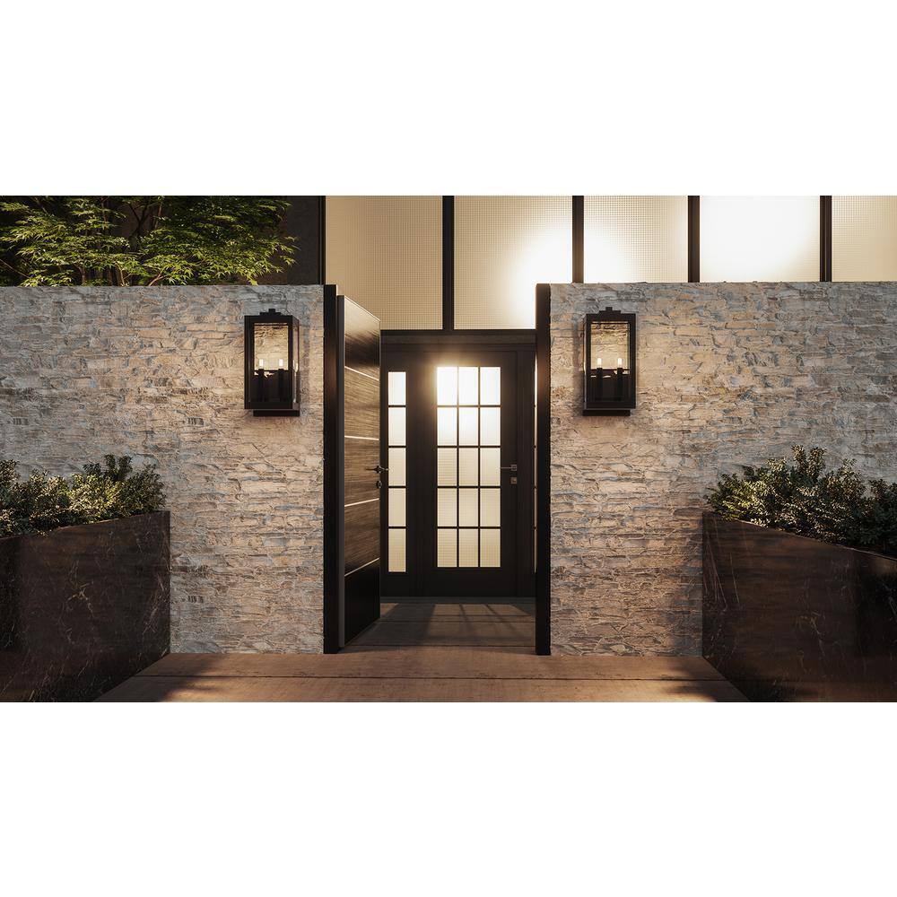 Quoizel Westover 2-Light Earth Black Outdoor Wall Lantern Sconce WVR8409EK