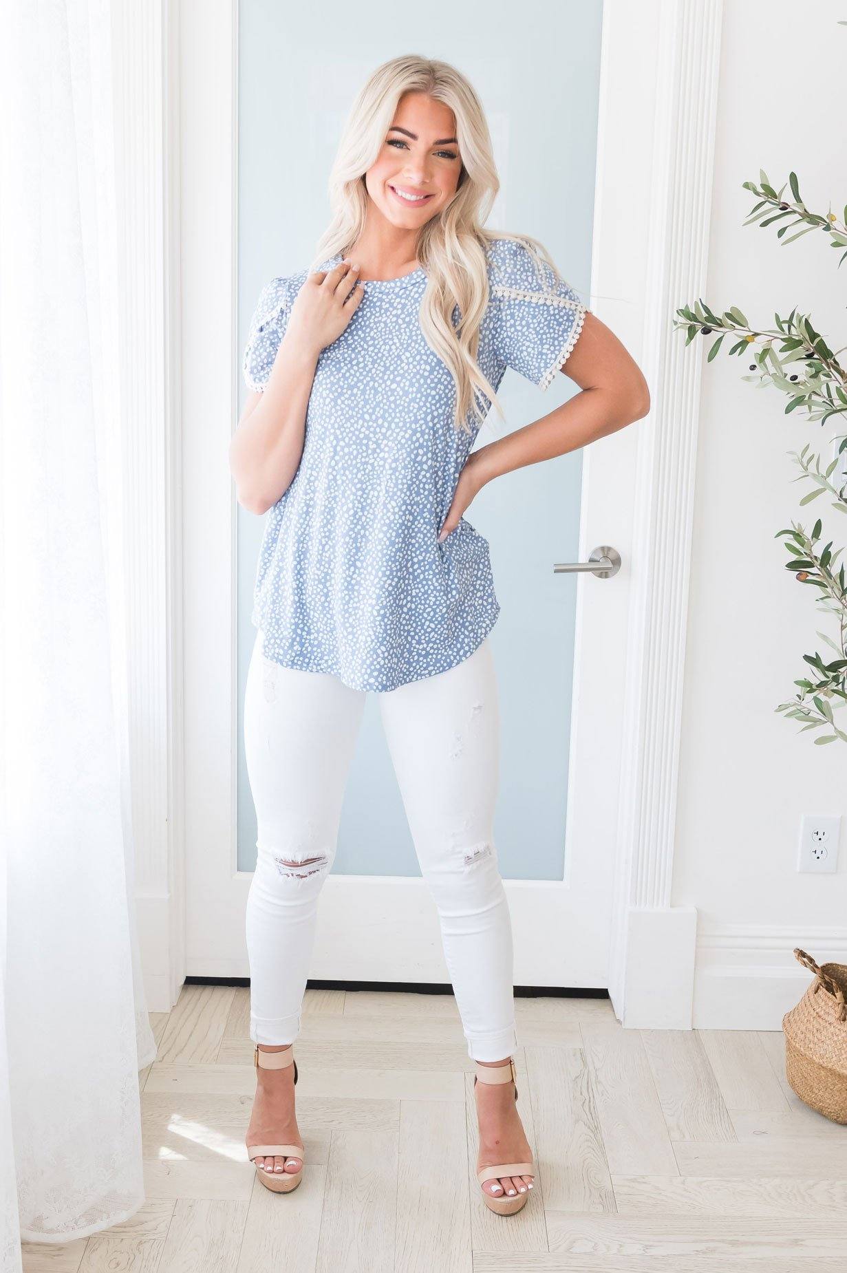 Best Days Ahead Modest Blouse