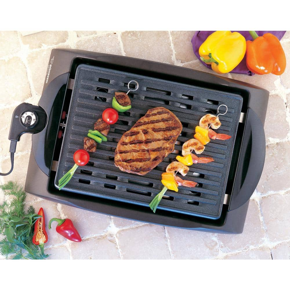 Zojirushi 112 sq. in. Brown Non-Stick Indoor Grill with Temperature Control EB-CC15