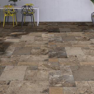 MSI Silver Pattern 16 in. x 24 in. Tumbled Travertine Paver Kit (30 Kits480 sq. ft.Pallet) TSIL10KITS