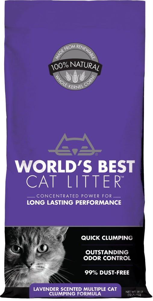 Worlds Best Lavender Scented Multiple Cat Clumping Formula Cat Litter