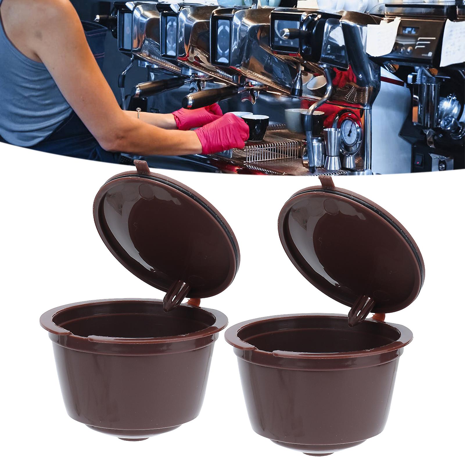 2pcs Reusable Coffee Capsule Filter ABS Coffee Filter Cup Home Office Cafe Accessories