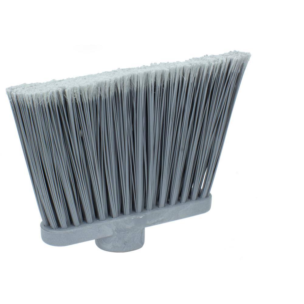 CFS Brands Sparta 12 in. Gray Polypropylene Flagged Upright Broom Head (12-Pack) 36867EC23