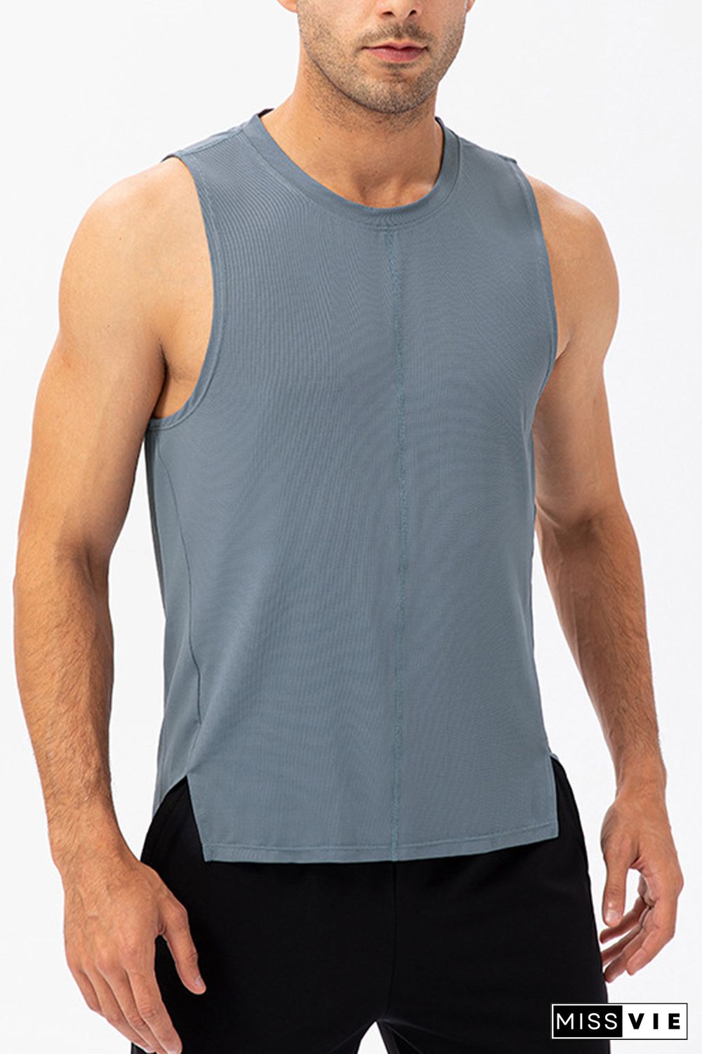 Plain Breathable Men's Quick Dry Gym Tank Top