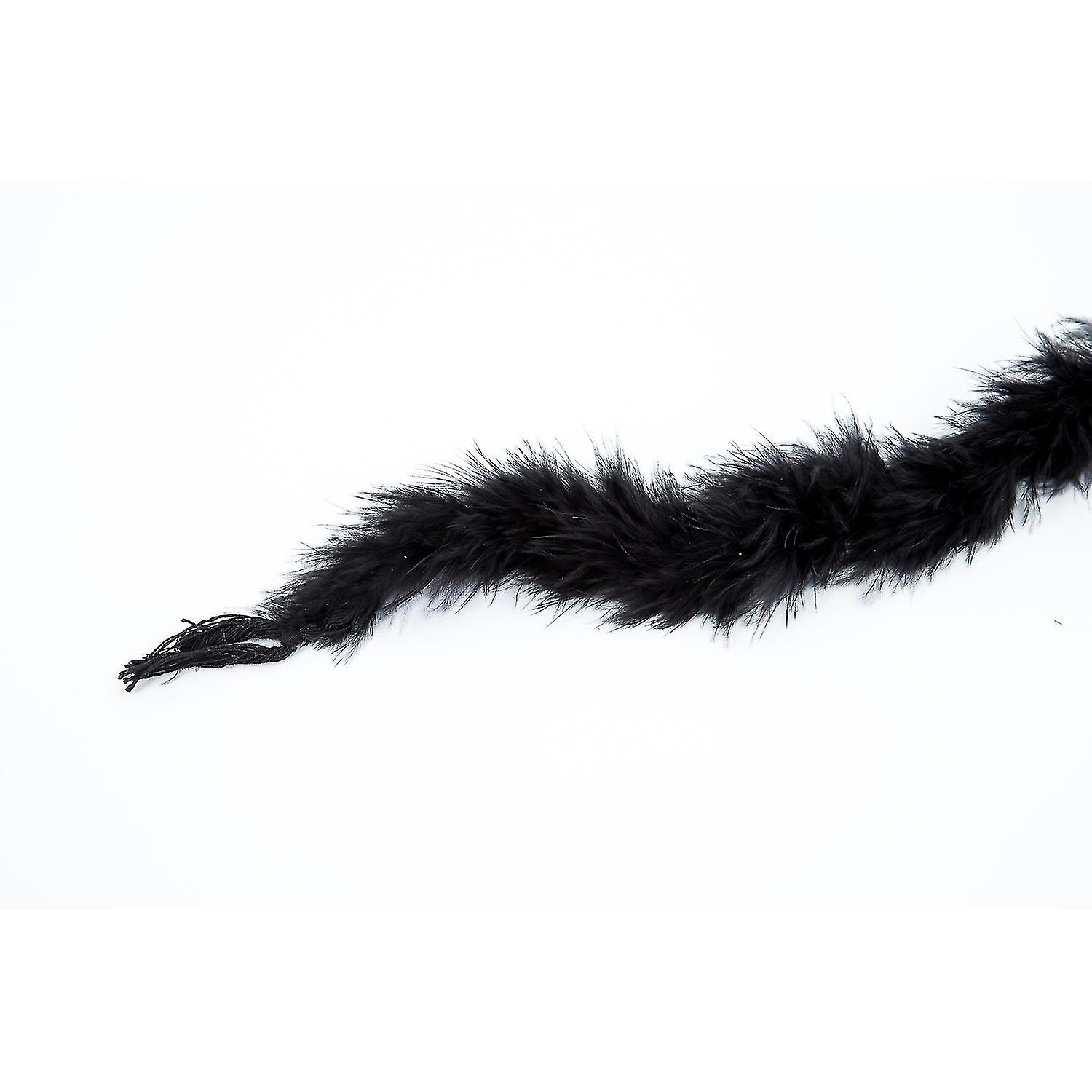 6 Foot Feather Boa For Night Wedding - Black