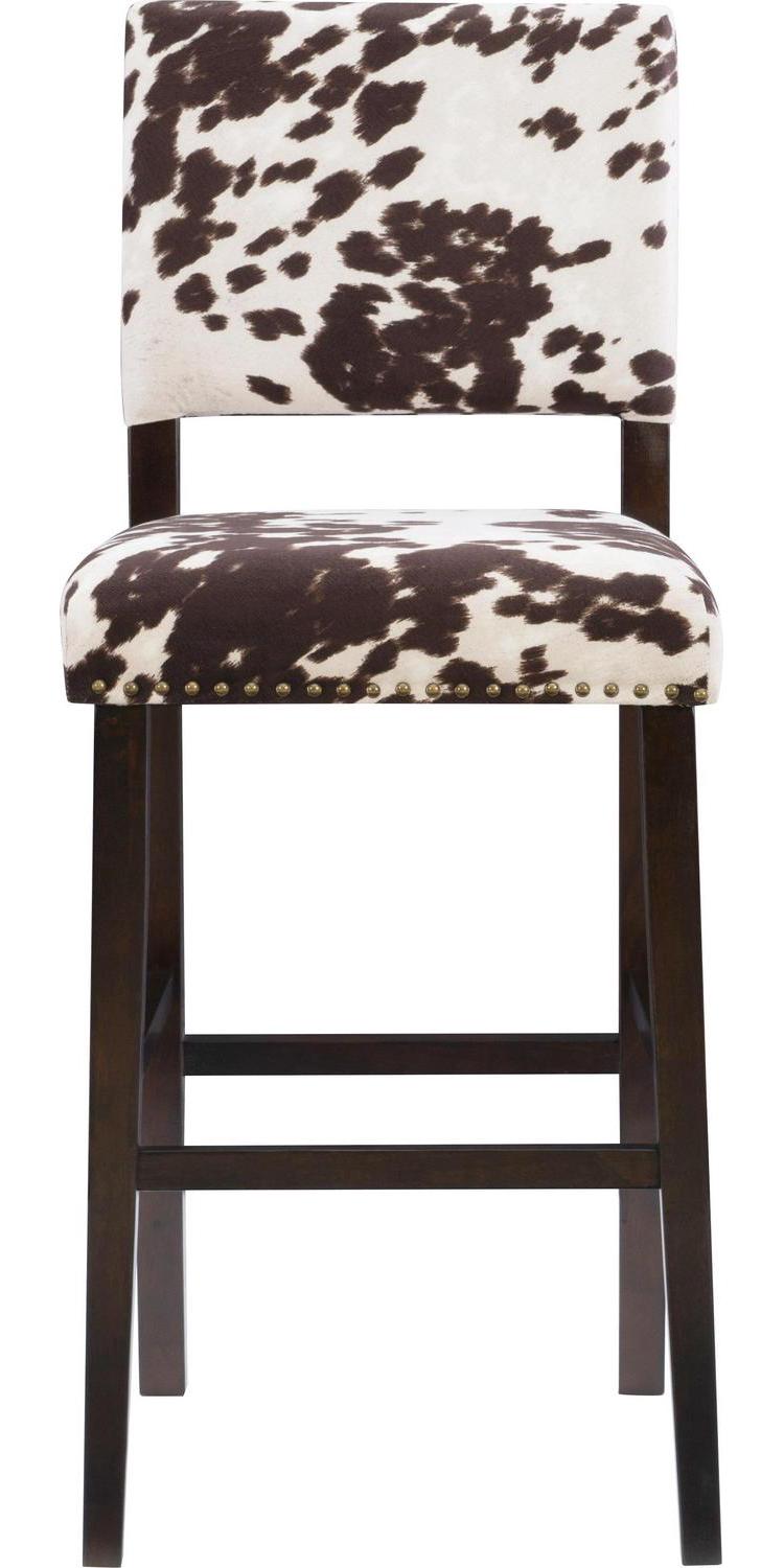 Linon Corey Bar Stool Brown  Crowdfused