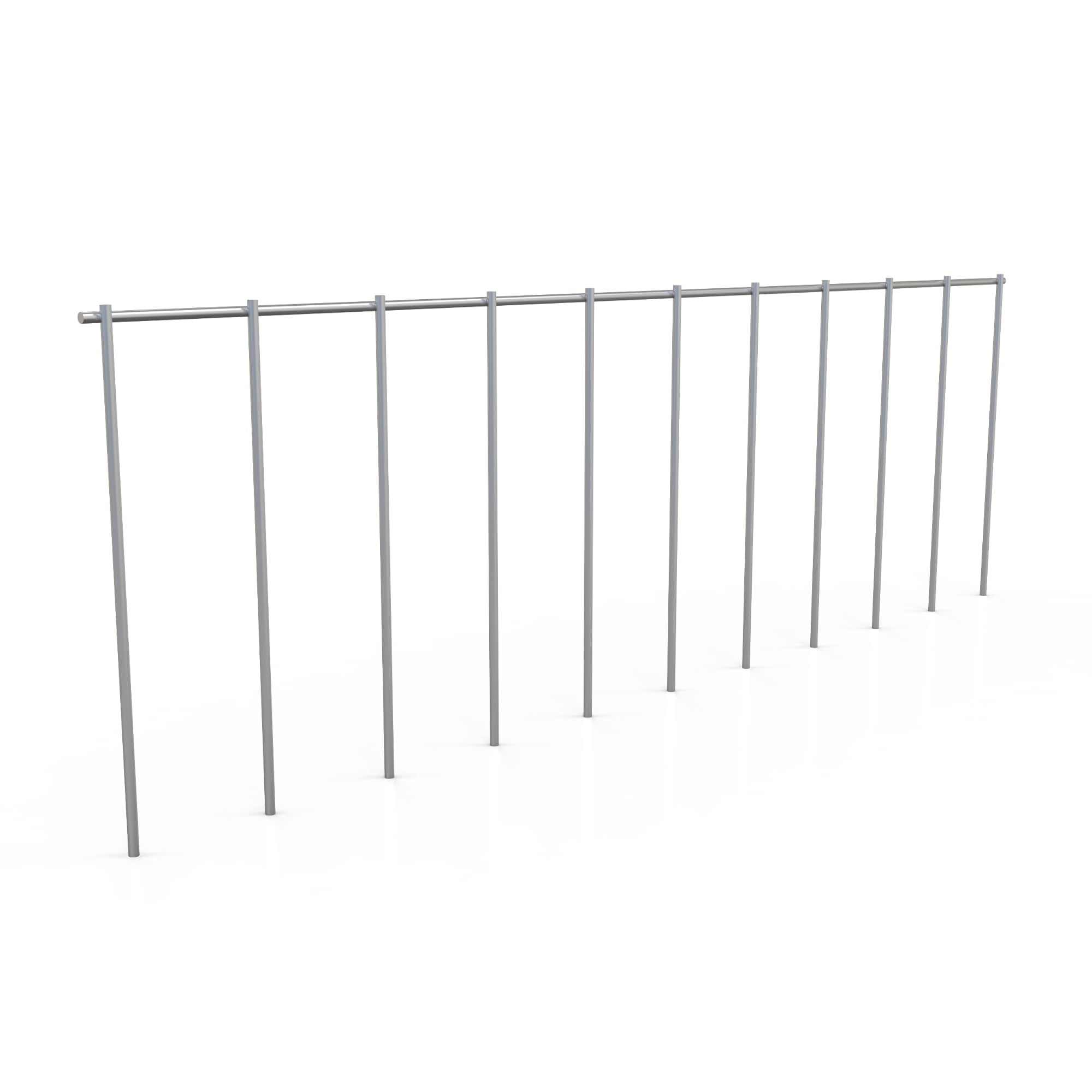 Dig Defence 10 Pack No-Dig Large Animal Barrier Fence 10" L x 32" W Galvanized Steel