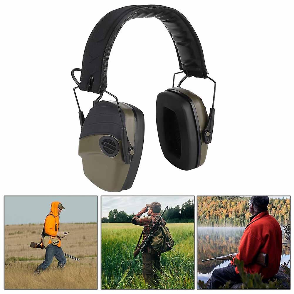 Outdoor Hunting Noise Canceling Headphones Elimates Shooting Hearing Earmuff (military Green)