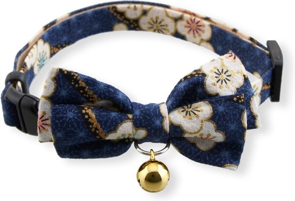 Necoichi Hanami Bow Tie Breakaway Cat Collar