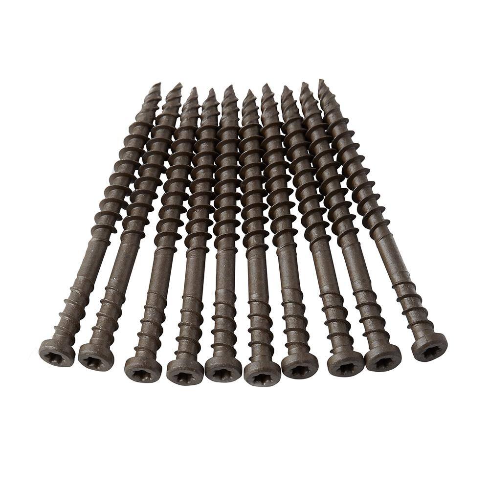 FORTRESS HULK Torpedo Tip Brown Composite Deck Screws (350-Pack) 172565351