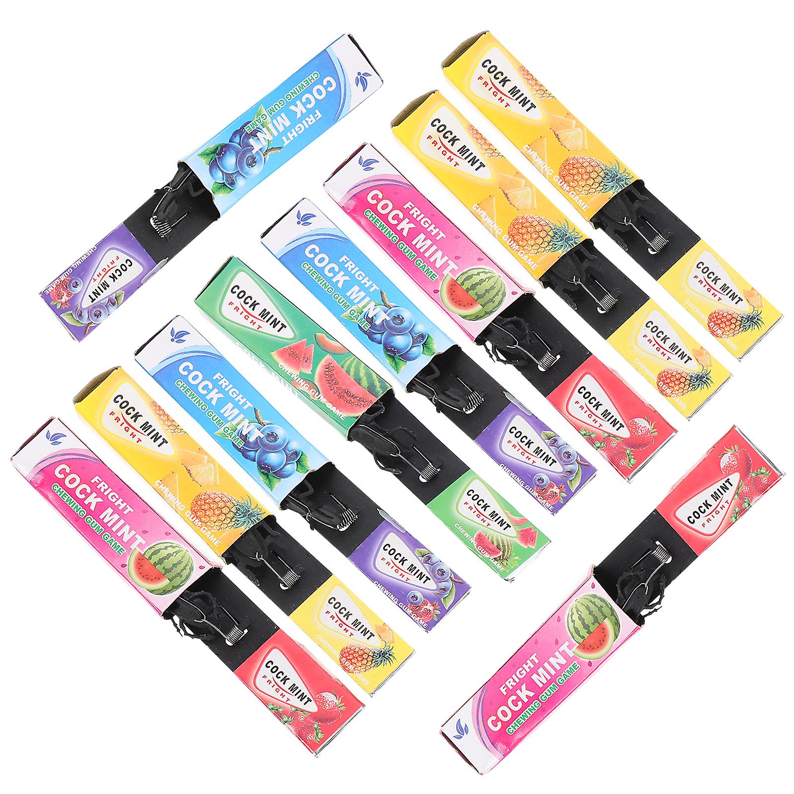 10pcs Chewing Gum Prank Prop Halloween Joke Prop Funny Chewing Gum Toy (random Style)