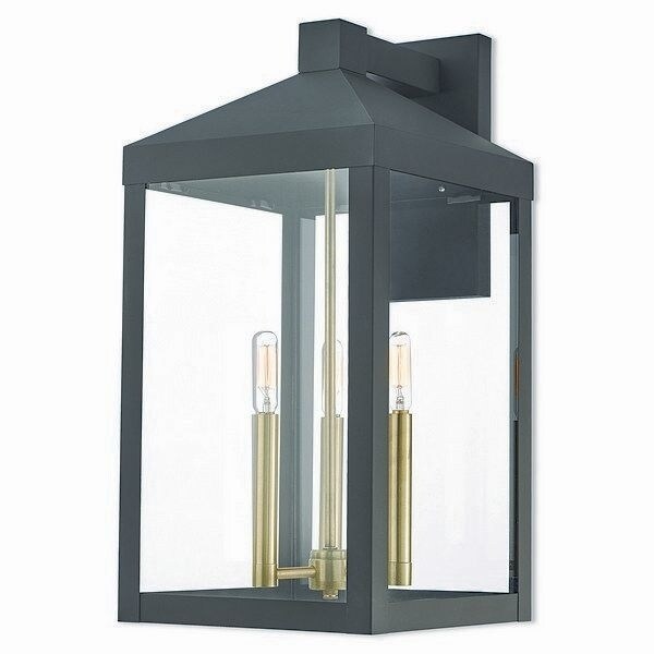 Livex Lighting 20585-07 Outdoor Wall Lantern 3 light Bronze Shopping - The Best Deals on Outdoor Wall Lanterns | 22457405