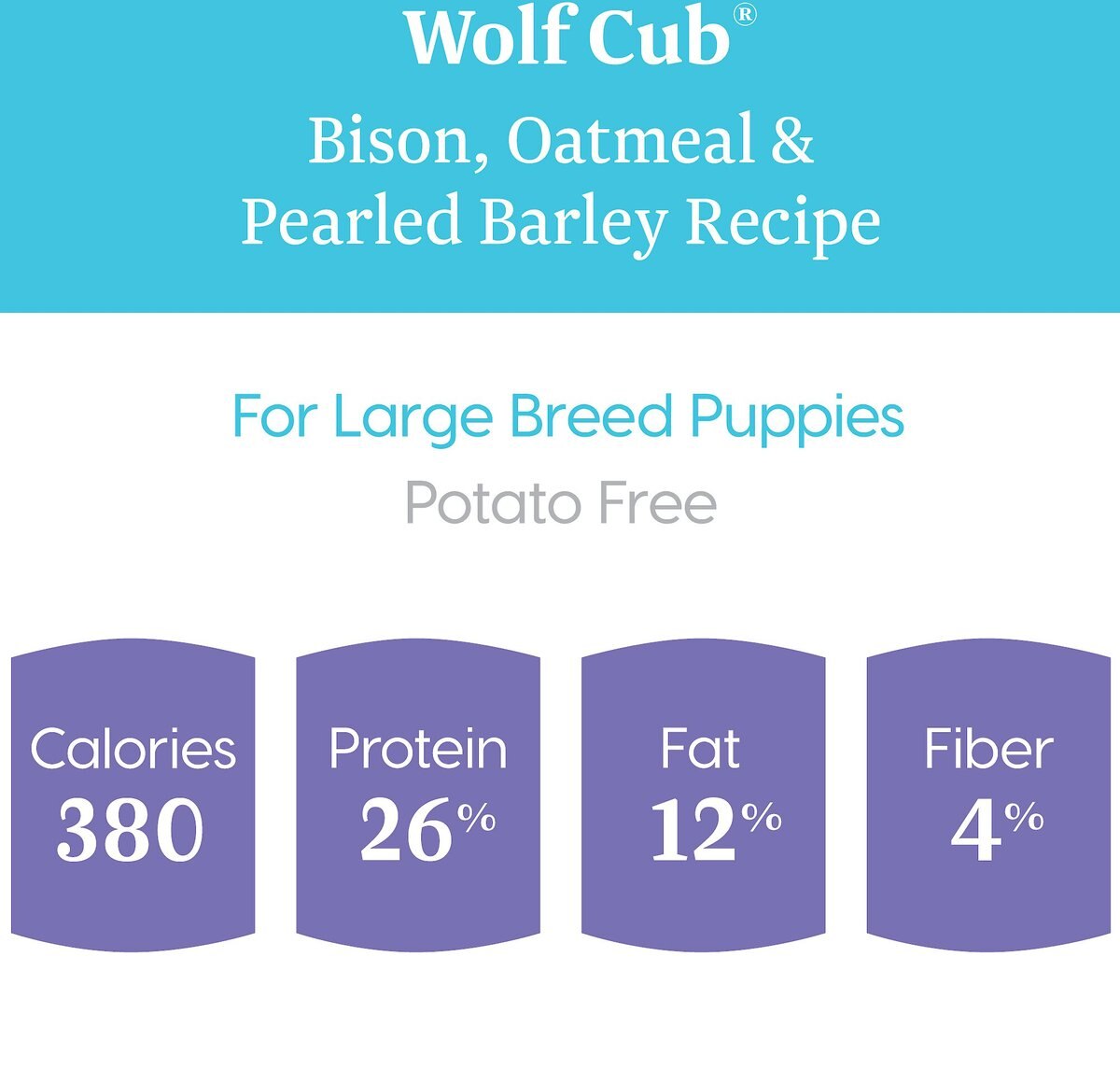 Solid Gold Wolf Cub Bison and Oatmeal Puppy Formula Dry Dog Food