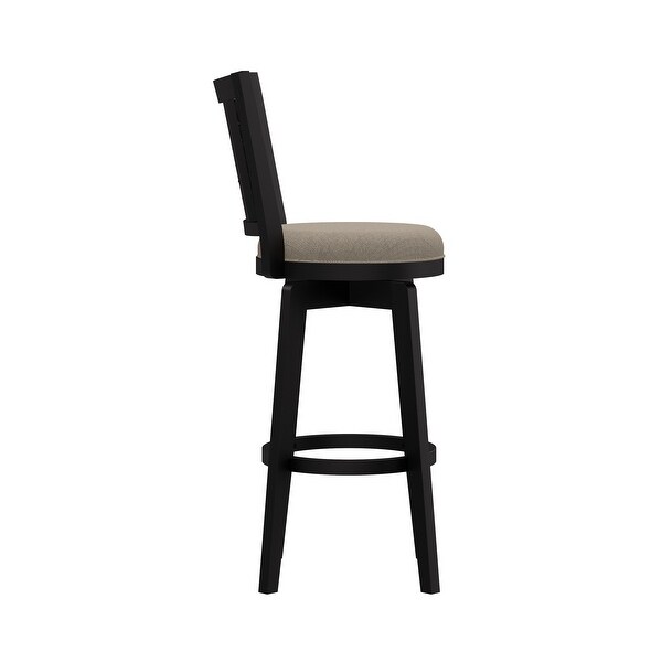 Hillsdale Furniture Foxmoor Wood Swivel Stool， Black