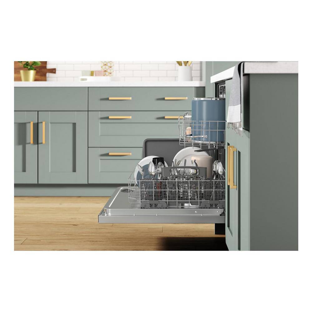 Whirlpool 24 in. Fingerprint Resistant Stainless Steel Dishwasher with Tub and Tall Top Rack WDT740SALZ