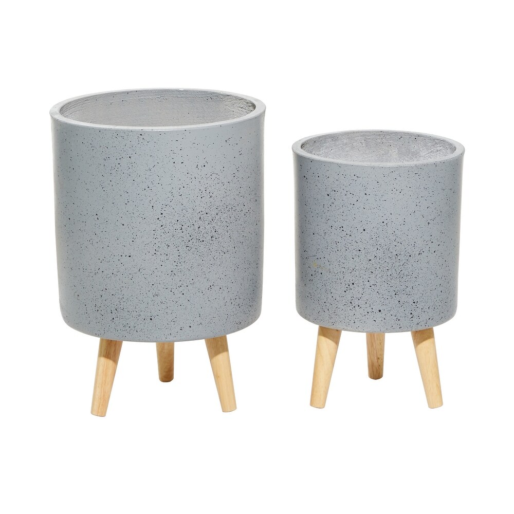 MgO Contemporary Planter (Set of 2)   10 x 10 x 15Round