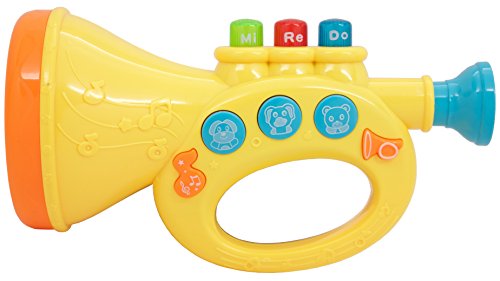 Techege Learn-n-Play Musical Trumpet Toys for kids Unisex， 3-6 Years Old Boys and Girls