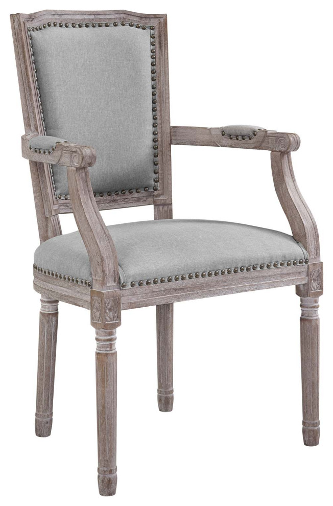 Penchant Vintage French Upholstered Fabric Dining Armchair   French Country   Dining Chairs   by Modway  Houzz