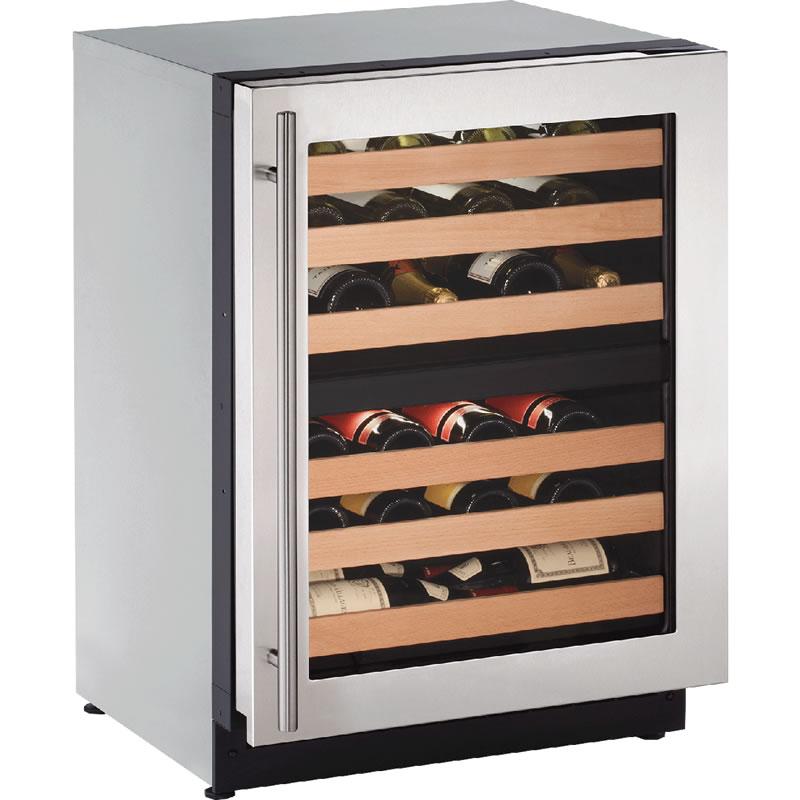 U-Line 4.7 cu. ft. 43-bottle Freestanding Wine Cooler U-2224ZWCS-00B