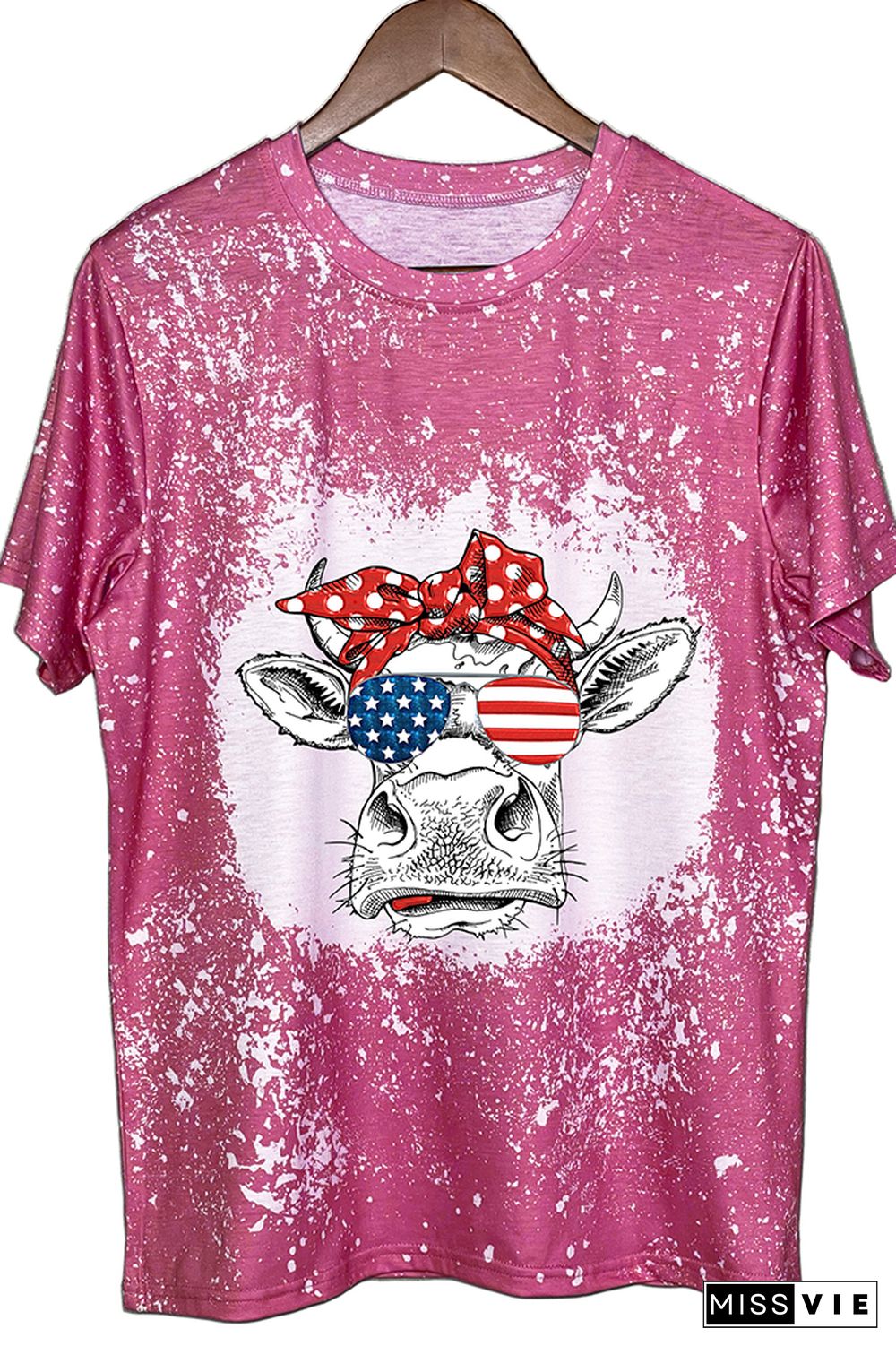 Patriotic cow Graphic Tee Wholesale